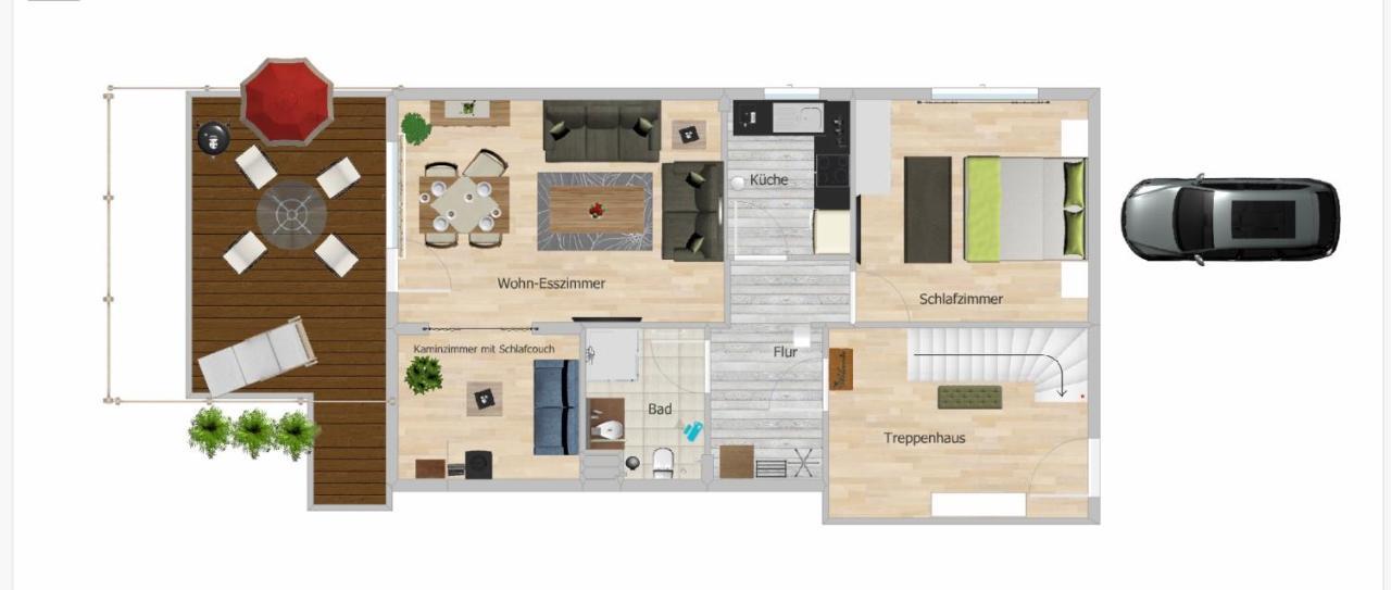 Ferienwohnung Familie Slepitzka Niedenstein Exterior foto
